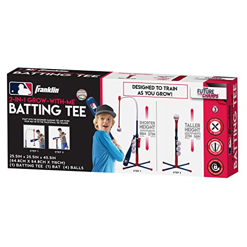 Grow-with-Me Kids Baseball Batting Tee + Stand Set for Youth + Toddlers