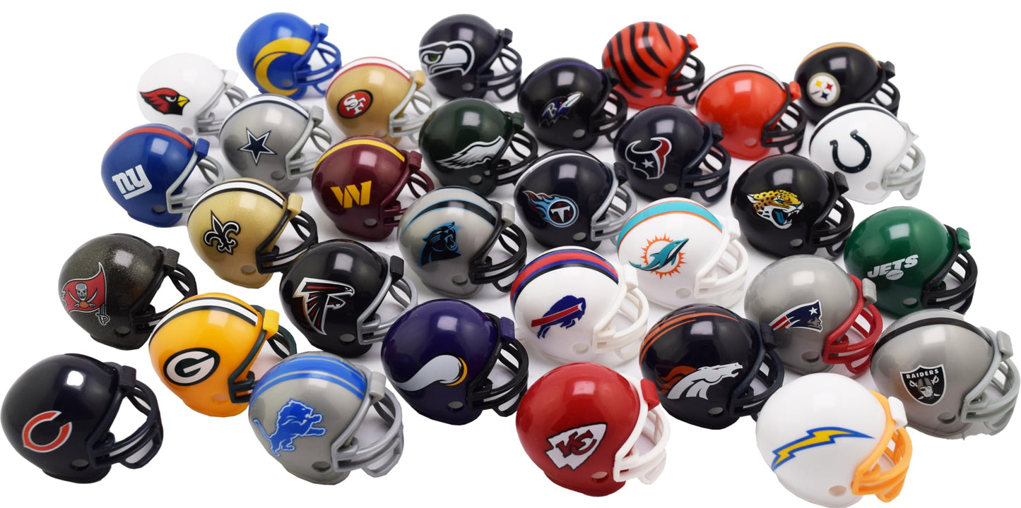 32 Piece NFL Helmet Tracker Set All NFL Current Logo's