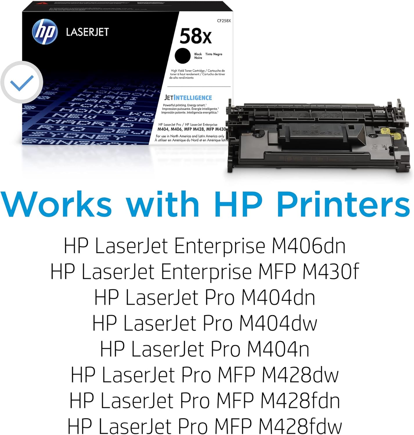 58X Black High-yield Toner Cartridge | CF258X