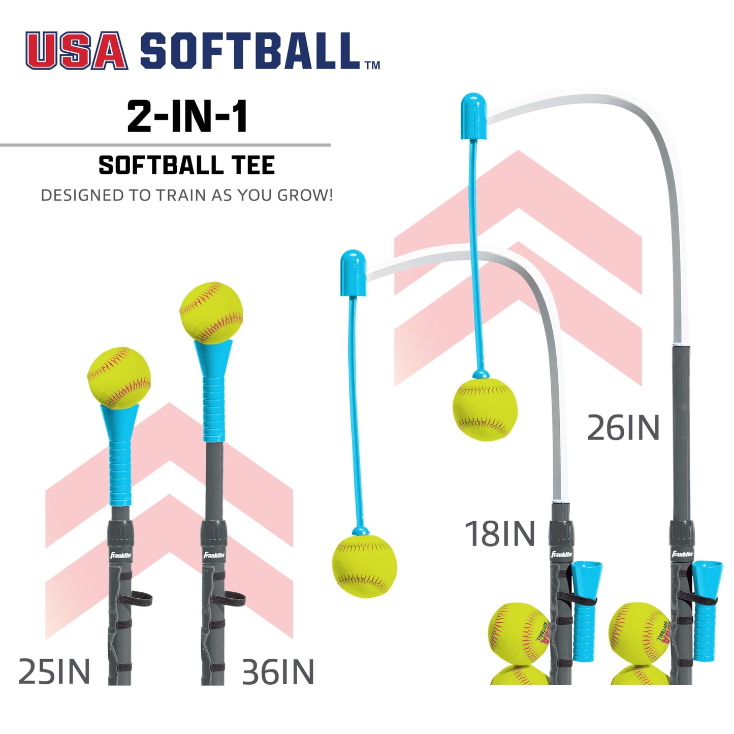Grow-with-Me Kids Baseball Batting Tee + Stand Set for Youth + Toddlers