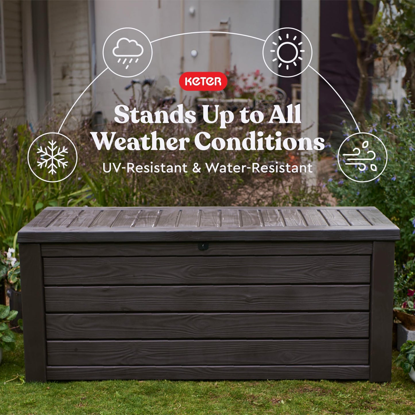 150 Gallon Outdoor Storage Deck