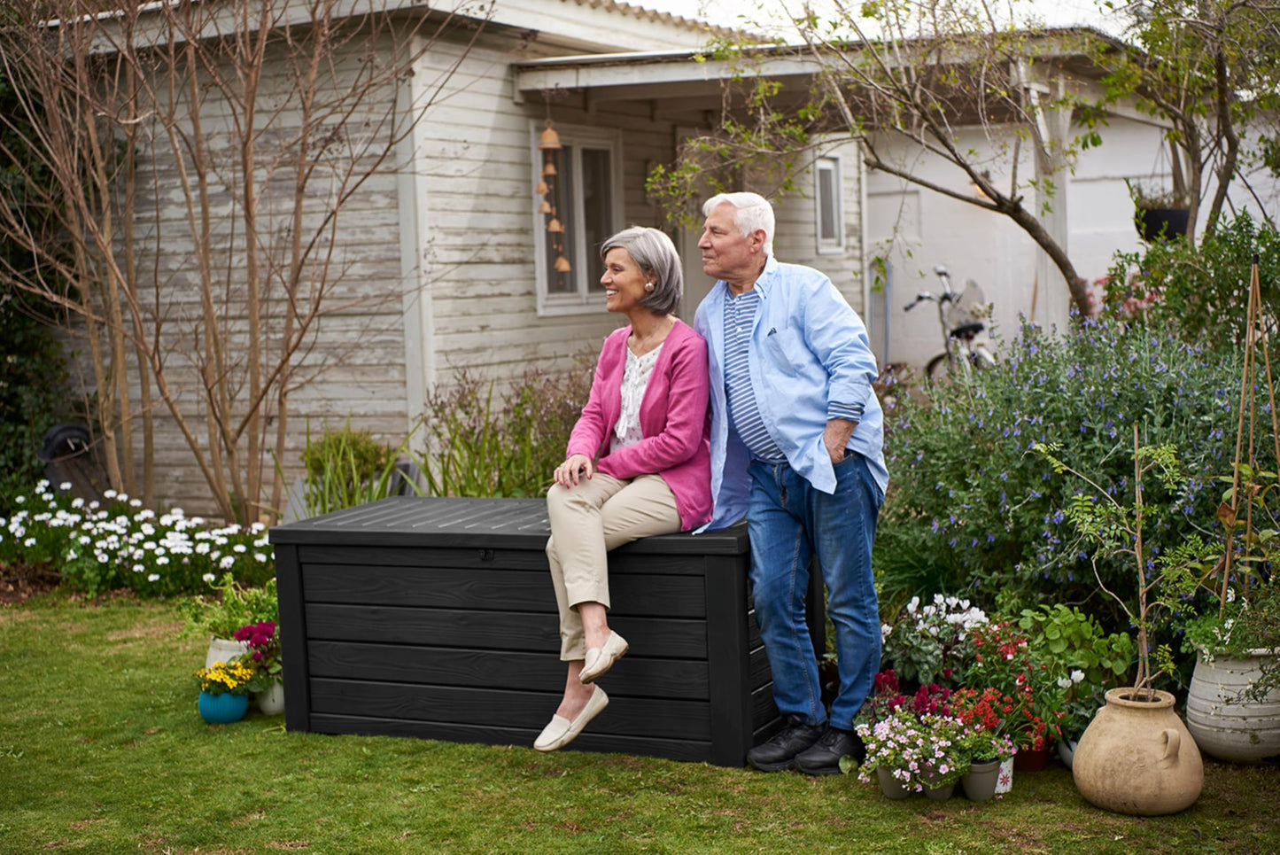 150 Gallon Outdoor Storage Deck