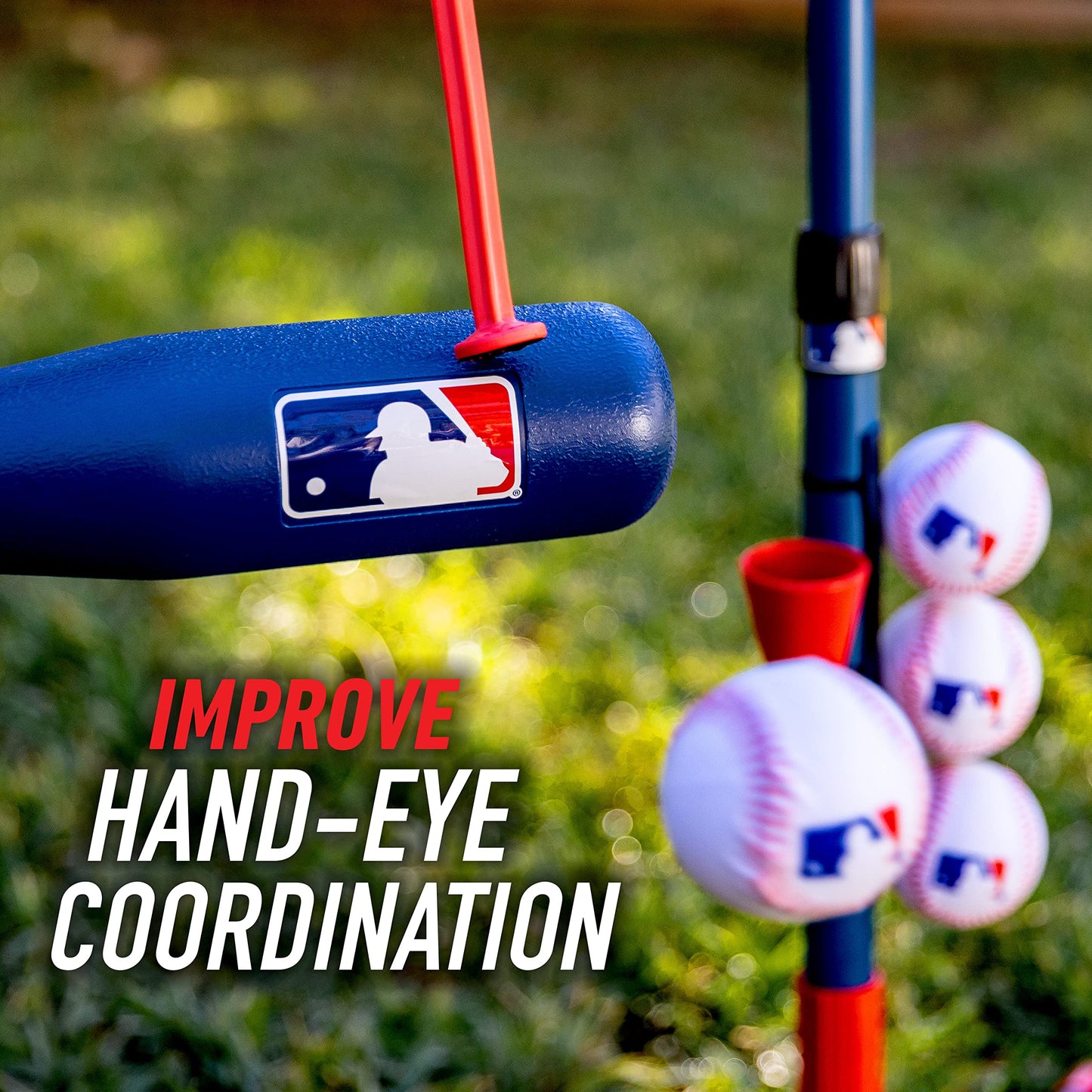 Grow-with-Me Kids Baseball Batting Tee + Stand Set for Youth + Toddlers