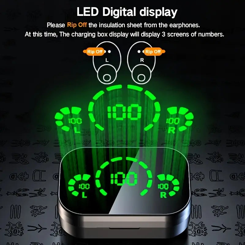 Digital Display Wireless Earbuds