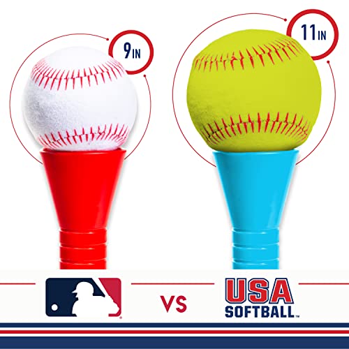 Grow-with-Me Kids Baseball Batting Tee + Stand Set for Youth + Toddlers