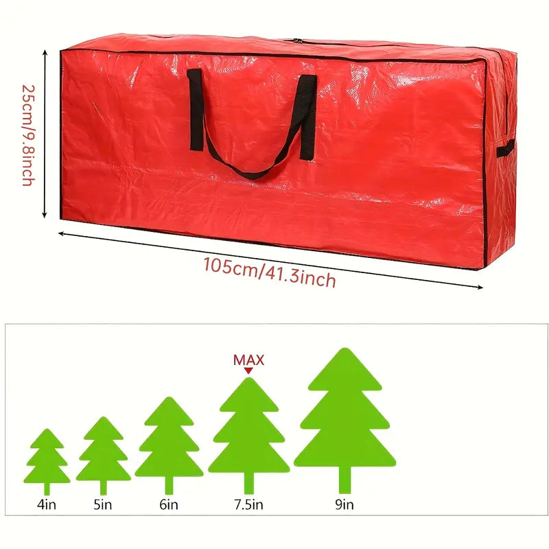 Large Capacity Christmas Tree Storage Bag-  42"x10"x10"